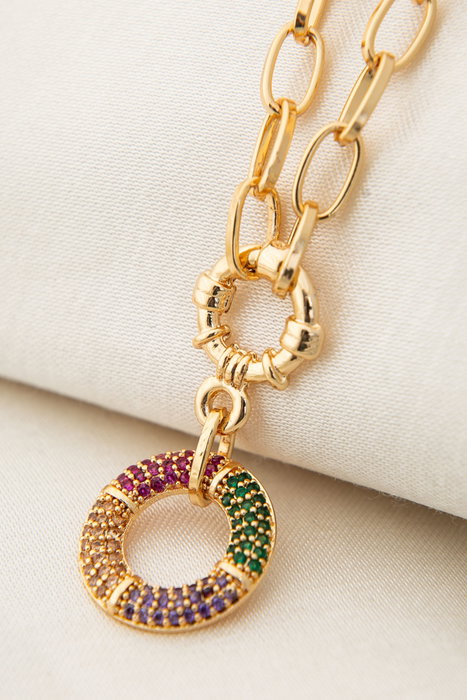 Heliophilia Silver Collar de metal CK9376 Dorado